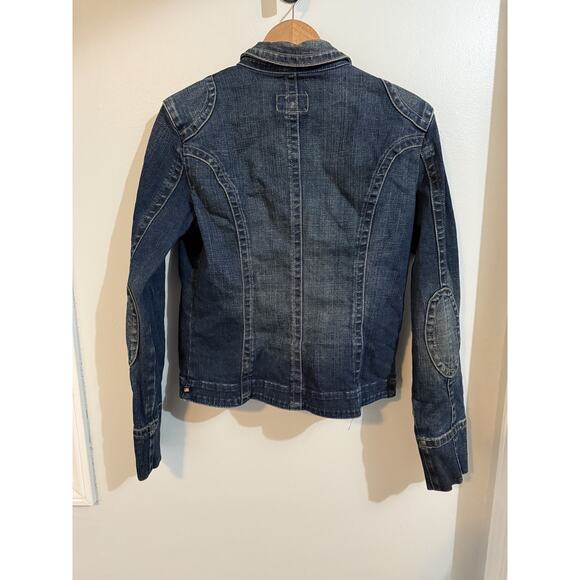 Polo Ralph Lauren Vintage Denim Molly Jean Jacket Motorcycle Trucker Size Medium - Picture 2 of 6